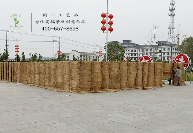 徐州稻草工藝品迷宮現場制作 徐州稻草工藝品迷宮現場制作